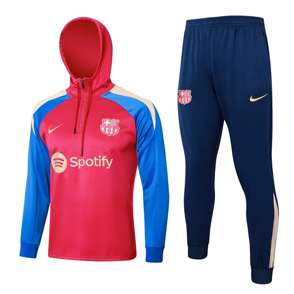 Sudadera Con Capucha Barcelona 2024 2025 Rojo Azul 3